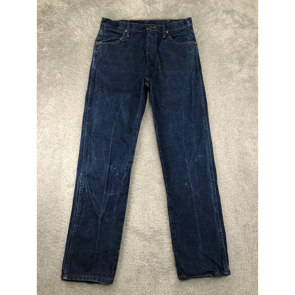 VTG Wrangler Jeans Mens 32x32 Blue Cowboy Cut 13MWZ Western
